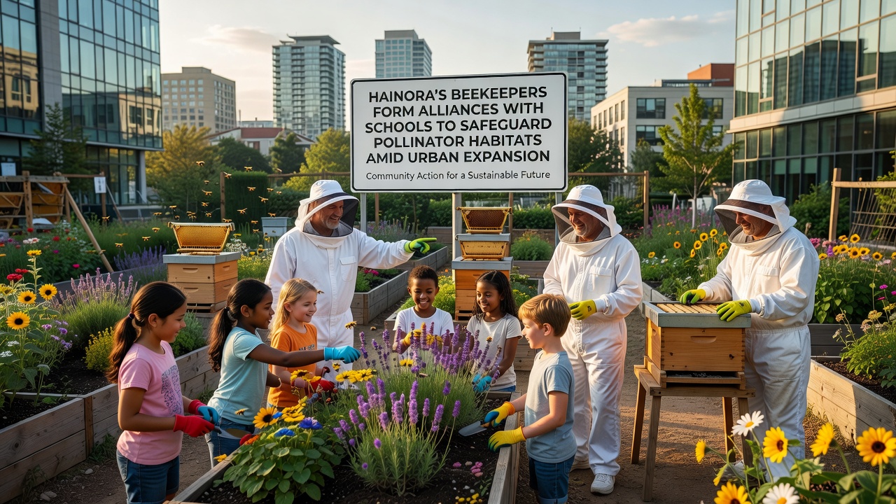 Hainora Beekeepers Establish School Partnerships to Protect Pollinator Habitats During Urban Growth